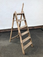 Vintage Simplex Wooden Step Ladder