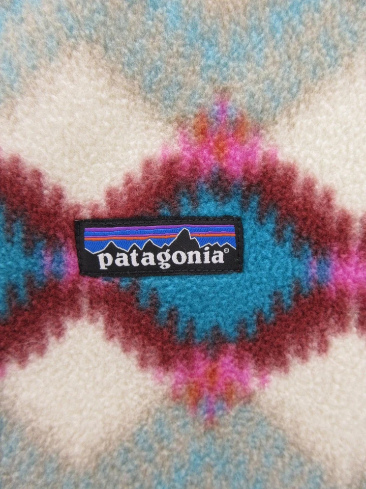 Chaqueta Patagonia Synchilla Mujer XS Pequeña Azul Polar Poncho Capa Suroeste Foto 4 de 4