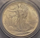 1943 Walking Liberty Half Dollar BU/AU NICE SKIRTLINES Grandpa’s Coin Collection