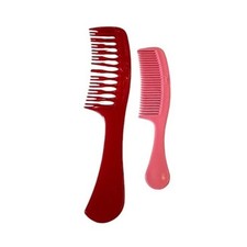 2 VTG Goody Combs 1 Mosaic Super Detangler Red 1 Small Pink 1990s Hair Plastic