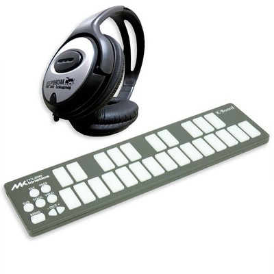 Muse Kinetics K-Board Galaxy MIDI-Controller mit keepdrum Kopfhörer
