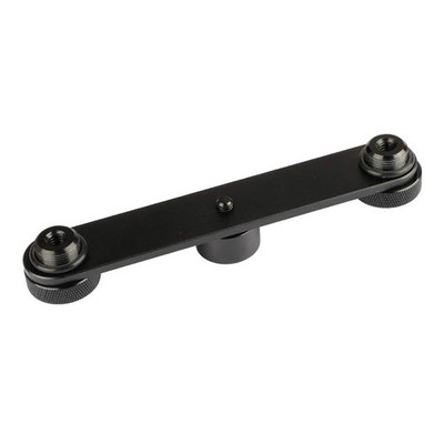 Double Microphone Mount Bracket TBar 1958 Heavy Duty Stand Adapter Accessory