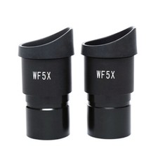 2 PCS WF 5X Stereo Microscope Eyepiece with Eyecups 30.5mm Mounting Size