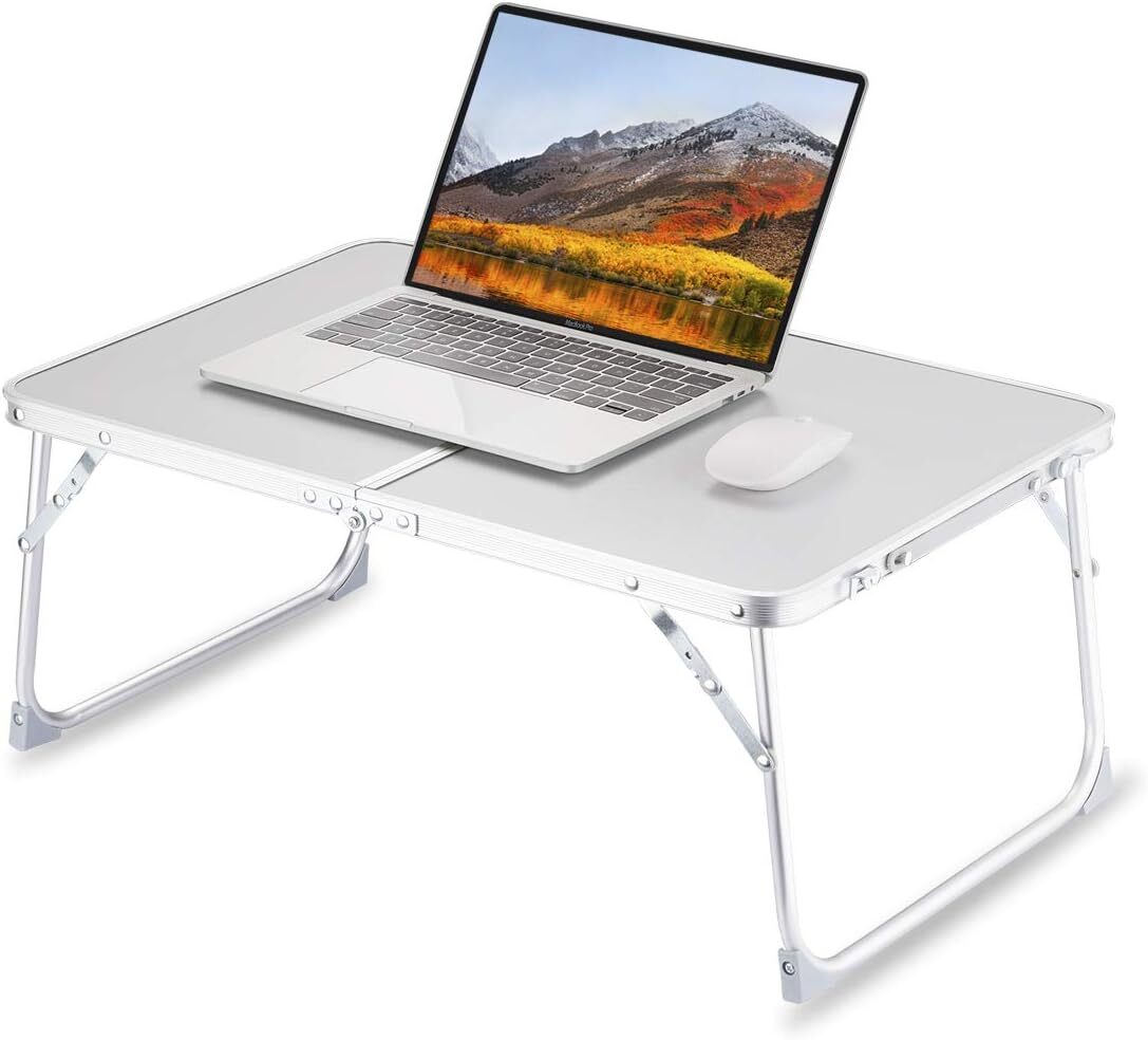 Foldable Bed Laptop Table with Breakfast Tray - Adjustable Lap Desk