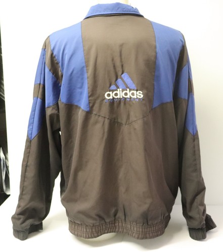 Vintage Adidas Equipment Black & Blue Tracksuit Jacket - Size Large - Picture 4 of 12