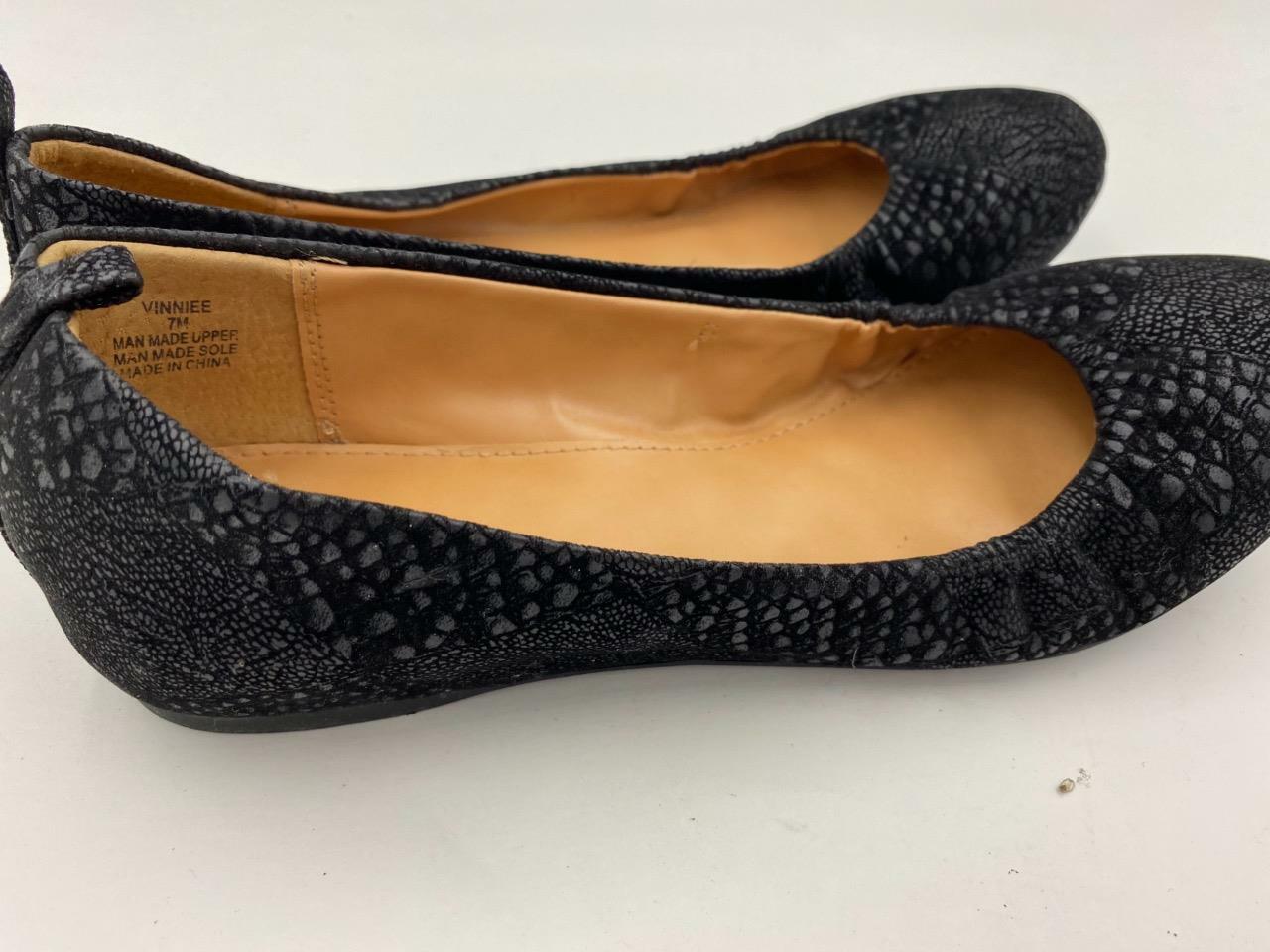 49.50 Style & Co Women's Black Vinniee Hidden Wedge Flats Shoes 7 M