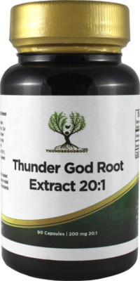 90 Thunder God Vine Root 20:1 200mg Capsules Tripterygium Wilfordii Extract