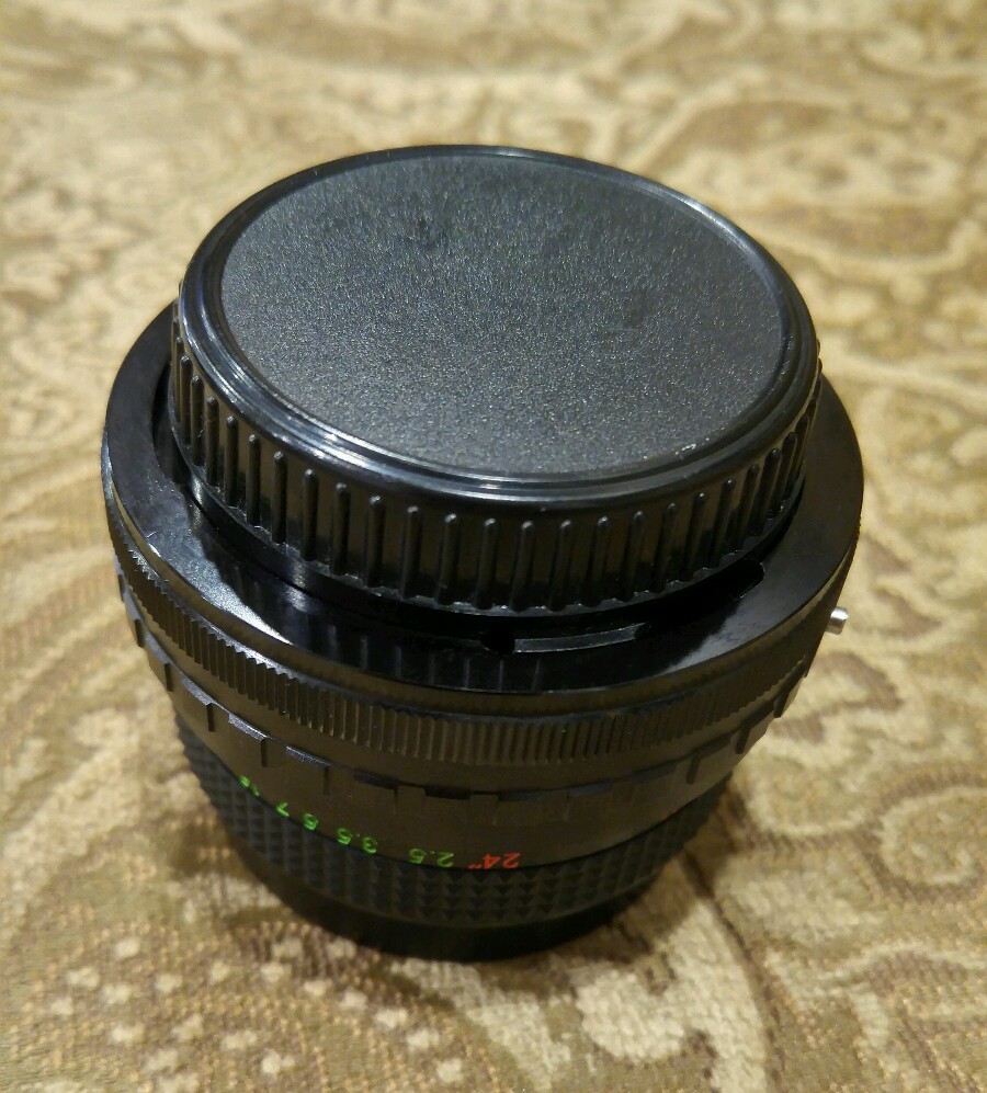Gemini MC Auto 1:2:8 f=28mm 49mm Lens Japan No.114624T w/ Skylight