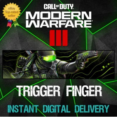 Tarjeta de llamadas TRIGGER FINGER - Call of Duty Modern Warfare III MWIII MW3 🔥