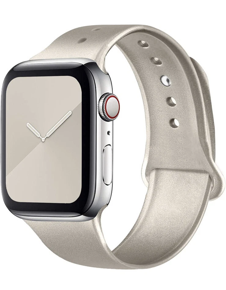 Silicone watch band Apple Watch 7 6 5 4 3 2 1 SE nickel free