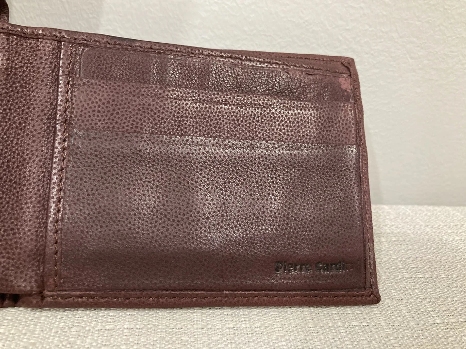 Pierre Cardin Leather Bifold Wallet Chocolate Brown Soft Leather, Ultra Thin - Image 4 of 4