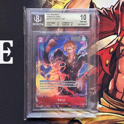 One Piece Sanji OP01-013 Romance Dawn Alt Art BGS 10 | eBay