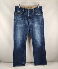 Eddie Bauer Jeans Mens 32x32 Boot Cut Fit Blue Denim