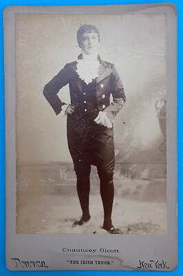 Chauncey Olcott The Irish Tenor Cabinet Card Antique Photograph