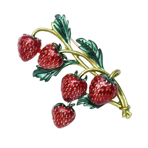 Shiny Red Enamel Apple Pomme Fruit Brooch Teacher Pin 11f 73 | eBay