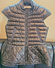 Elizabeth Roberts Leather Vest, Women, Small $190 New