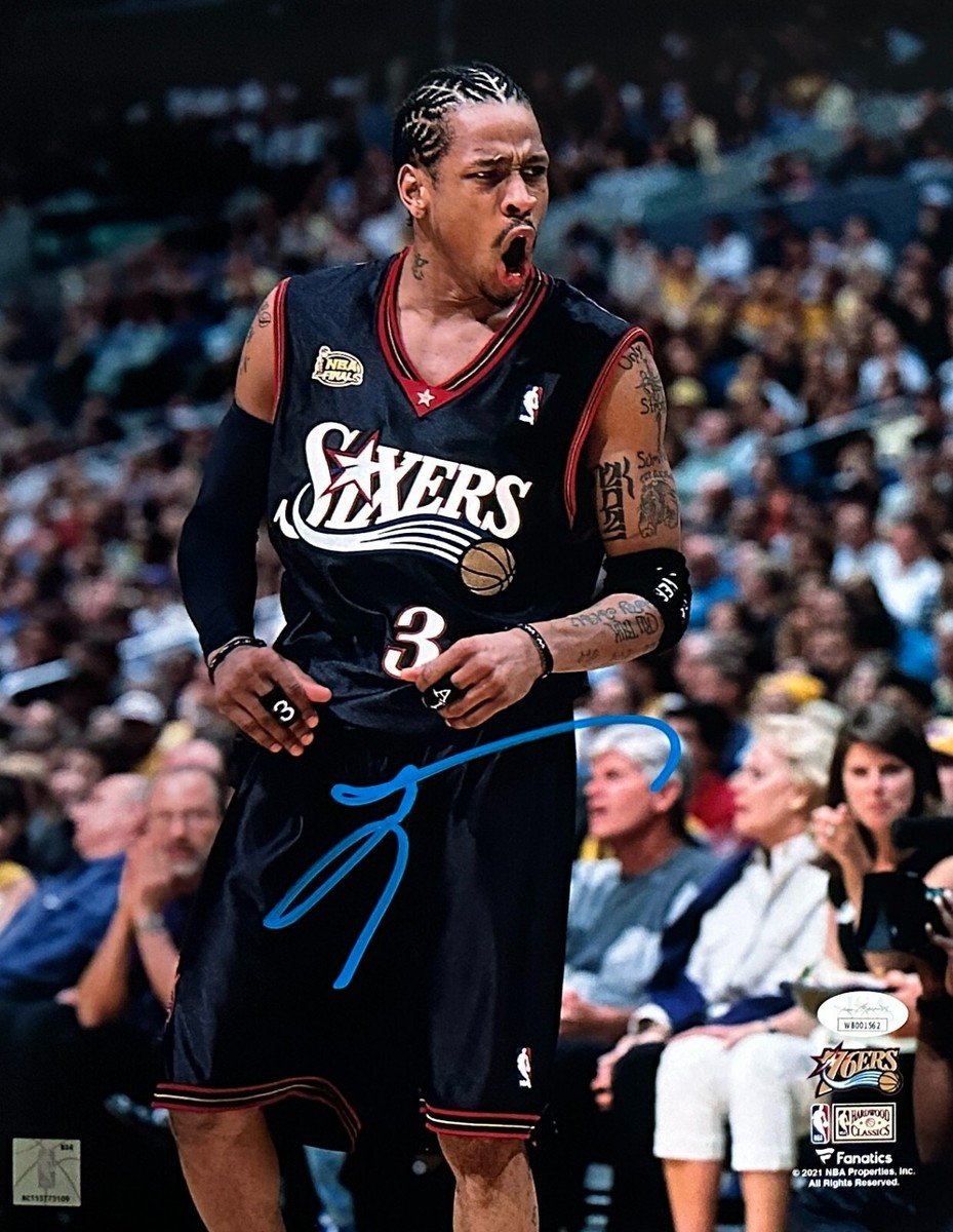 Allen Iverson autographed signed 11x14 photo Philadelphia 76ers