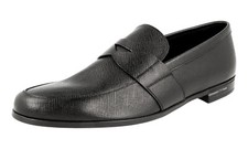PRADA Saffiano Leather Penny Loafer Dress Shoes 2DE072 Black -  US 11.5 EU 44,5