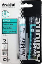 Image of Araldite Crystal Clear - Strong Adhesive Glue - Glass Jewellery - 2 x 15ml Tubes