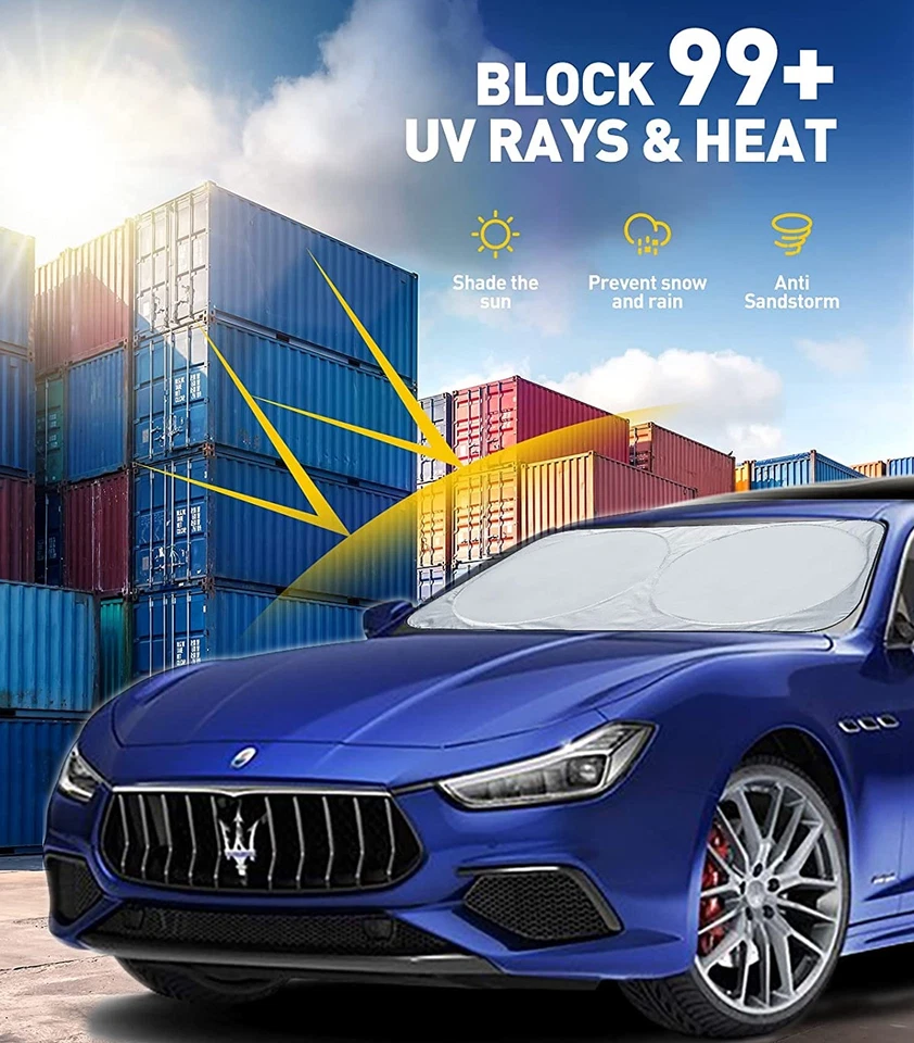 Para Ford Ranger GT Accesorios Parabrisas Coche Parasol Bloque UV Cubierta Visera Foto 3 de 4