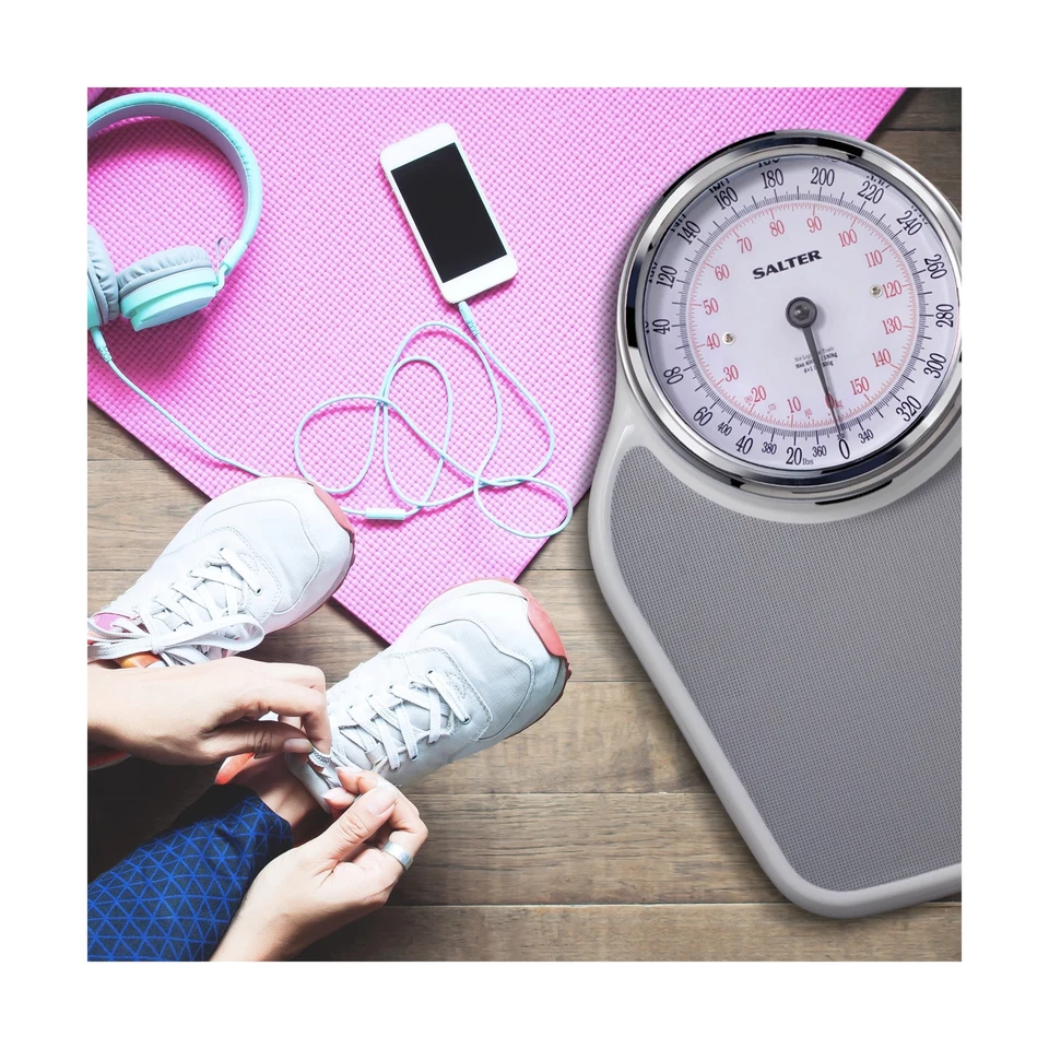 Salter Pro-Helix专业超大浴室秤带灰色乙烯基防S... — 第 4/4 张图片