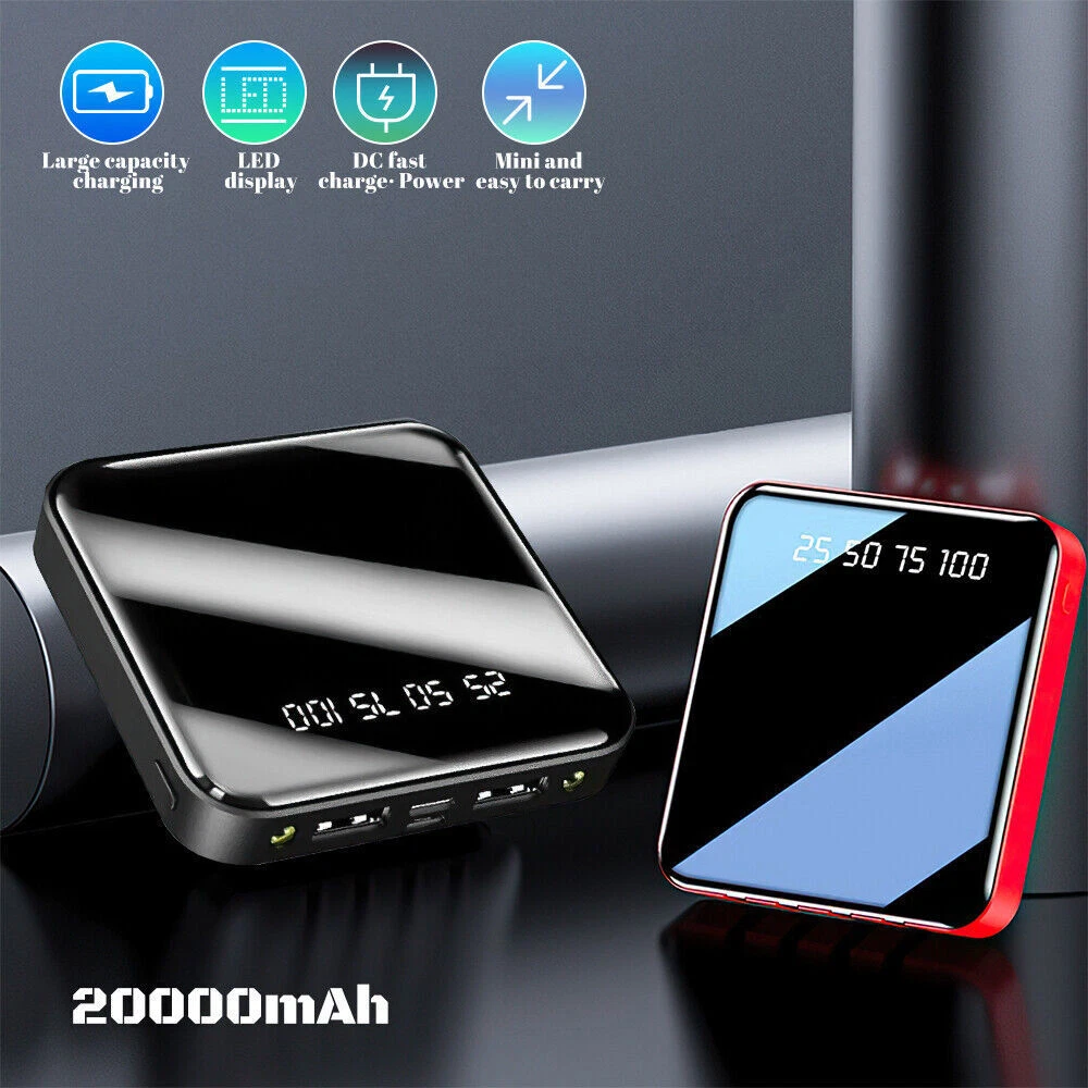 Power Bank 50000mah Huge Capacity Portable Charger, External Battery with  Built-In 4 Cable and 5 Outputs, USB-C Fast Charging Powerbank Battery with  LED Display And Flashlight for Phone and Other price in