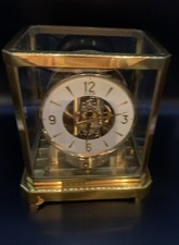 Vntg Atmos LeCOULTRE & Cie Caliber 528-6 Swiss Mantle Clock Perpetual Motion