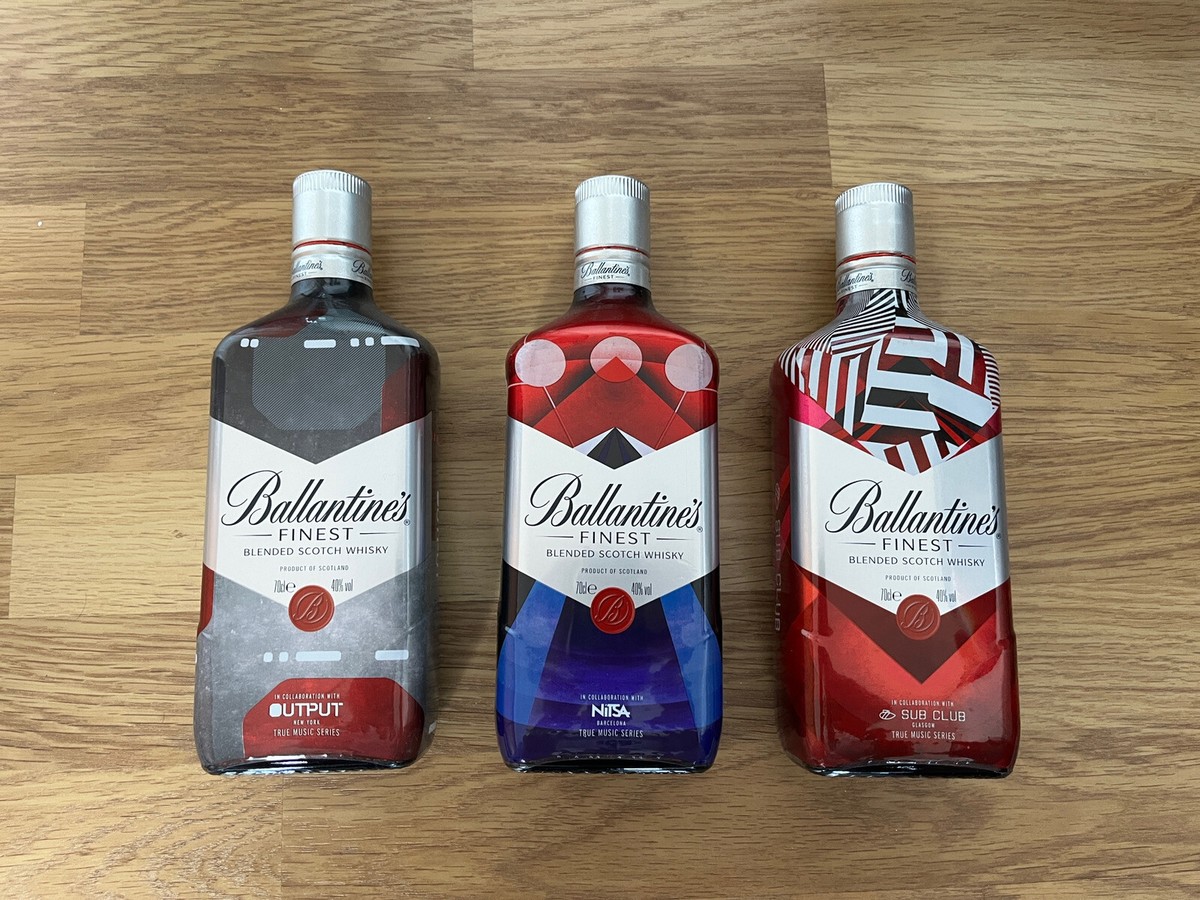 Ballantines Whisky Limited Edition Bottles - True Music Series 