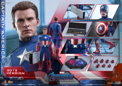 Perfect Hot Toys Mms563 1/6 Avengers Endgame Captain America (2012