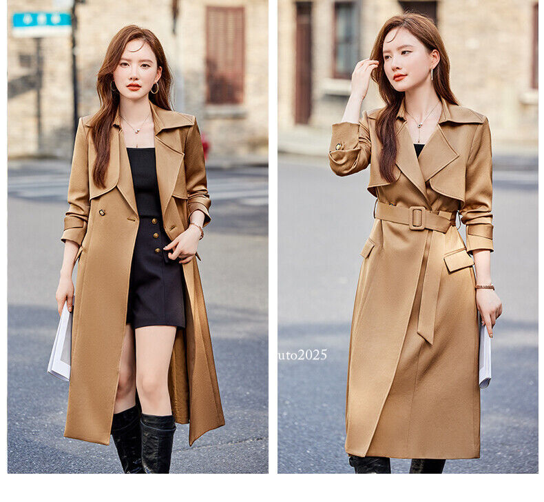 Women's Coat Korean Professional Mid Long Suit Lapel Collar