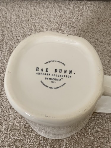 Rae Dunn HUBBY Coffee Mug LL RED INTERIOR Valentine’s Day HTF - Picture 7 of 12