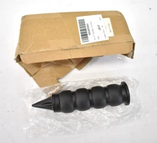 Miss Moly 1" Dual Black Motorcycle Bar End Hand Grips Handlebars Universal