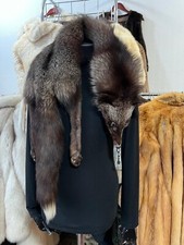Silver Fox Fur Cape Fur Stole Collar Fox Real Fur Collar