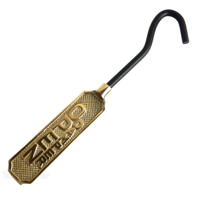 Fireplace Damper Pull Hook Open Closed Solid Brass Hanging Sign Double Sided 