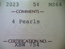 2023 Canada 5c ICCS MS 64 4 Pearls