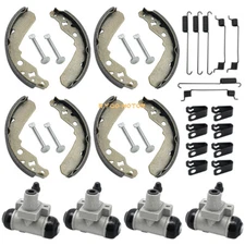 Brake Wheel Cylinder & Brake Shoes Kit for Kawasaki UTV KAF400 Mule 600 610 SX