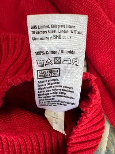bhs,men jumper,red,medium. - Picture 6 of 6