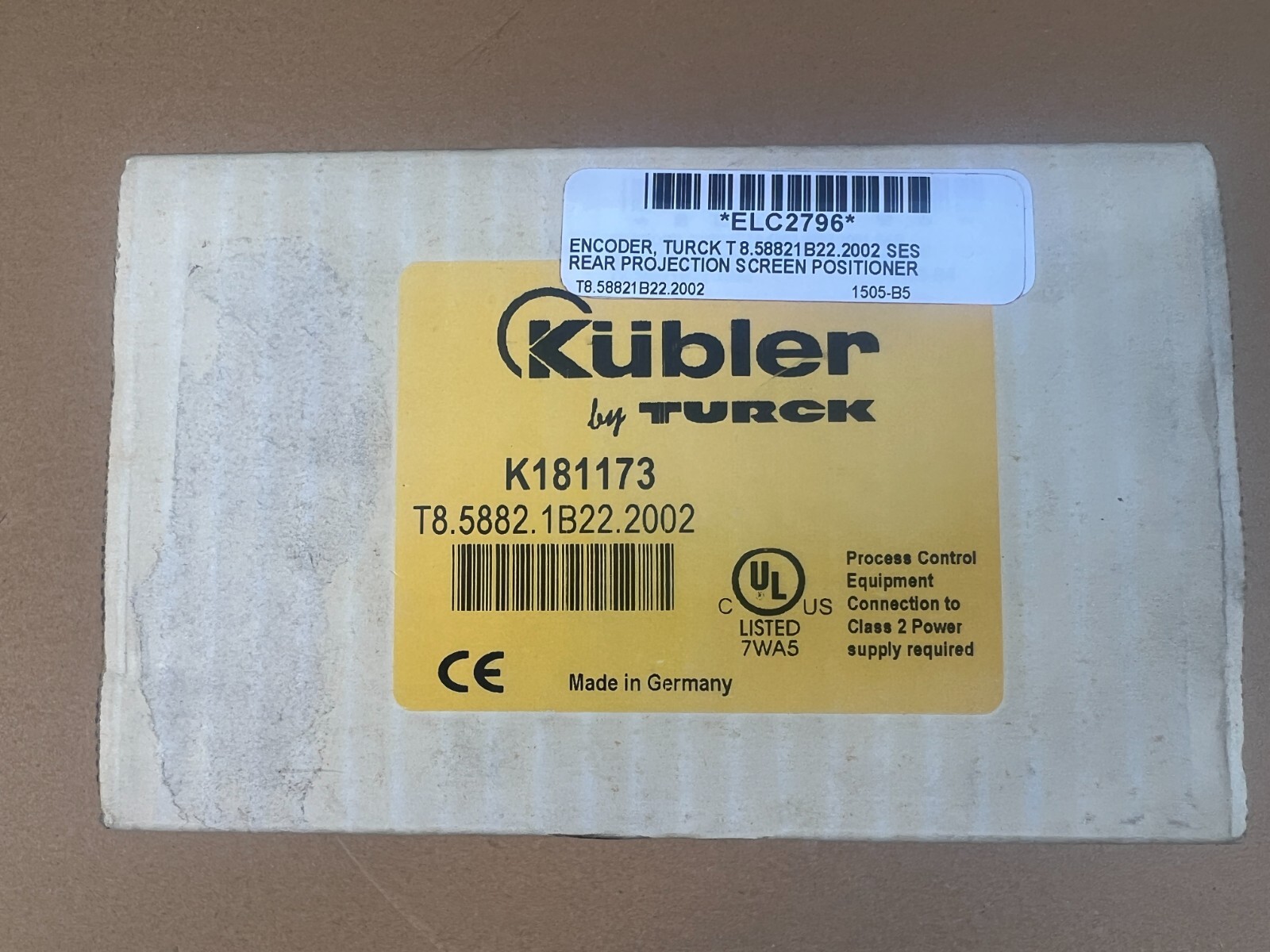 TURCK T8.5882.1B22.2002 / K181173 / Encoder / Rear Projection Screen Positioner