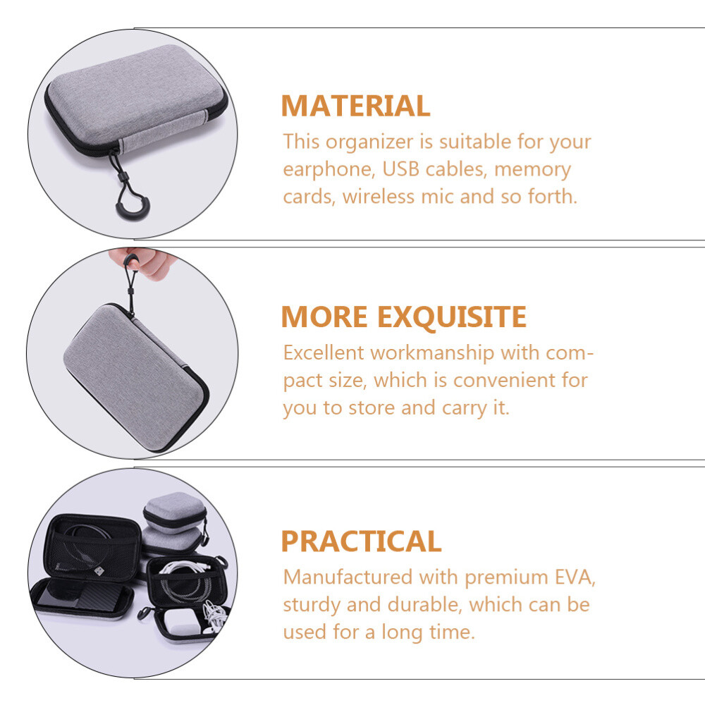 2pcs wireless mic case travel cable organizer cable organizer bag eBay