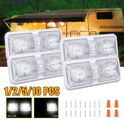 #ad #ad 12V LED RV Ceiling Dome Light RV Interior Lighting for Trailer Camper Truck Boat $18.99