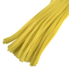 Trimits Chenilles 6mm x 30cm Yellow - Pack of 100