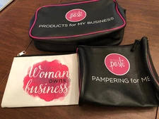 PERFECTLY POSH SET OF 3 MAKE UP/BUSINESS BAGS NEW
