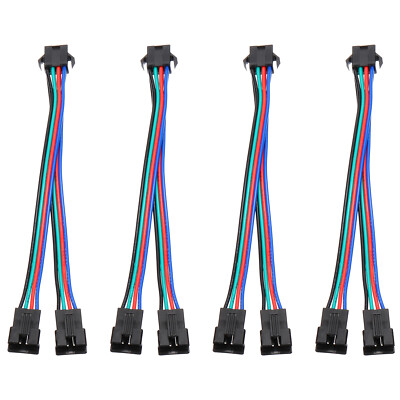 ARGB Splitter Cable, 4 Pcs Fan RGB Extension Power Cord with 4Pin Splitter Cable