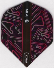 RED DRAGON - PINK YIN YANG Two Sided Dart Fli...