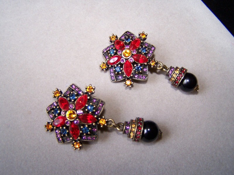COLORFUL BOHEMIAN STARS CLIP EARRINGS