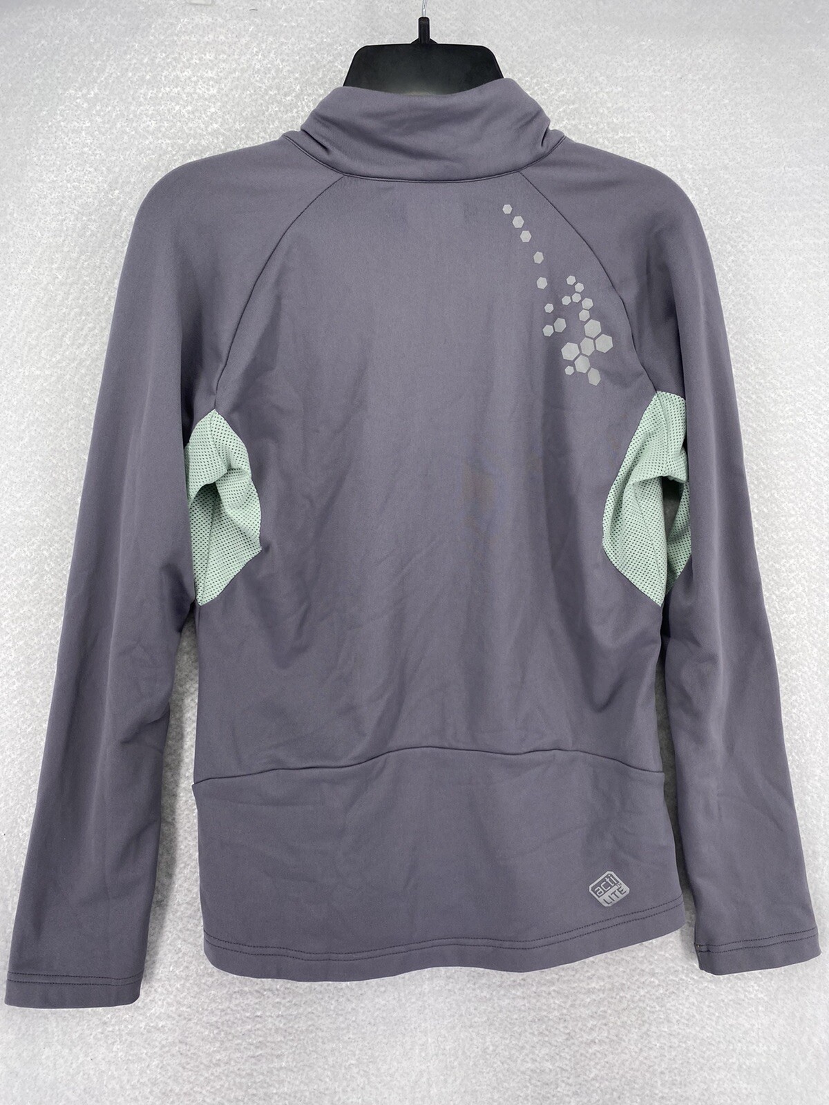 Salomon giacca donna zip grigio pile taglia media acti lite