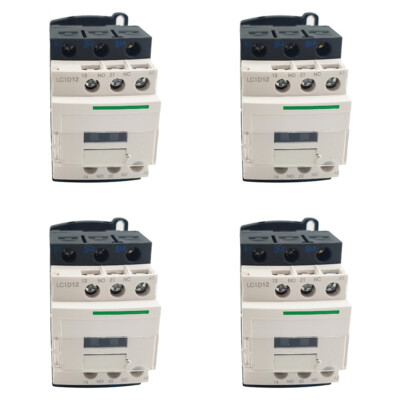 4PCS LC1D12F7 Contactor 110V coil 12A replace Schneider contactor LC1D12F7 AC 3P