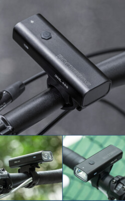 Fahrrad Frontlicht – 400 Lumen, USB-Ladbar, Wasserdicht IPx6, Schwarz, 3 Modi Fahrrad Frontlicht – 400 Lumen, USB-Ladbar, Wasserdicht IPx6, Schwarz, 3 Modi