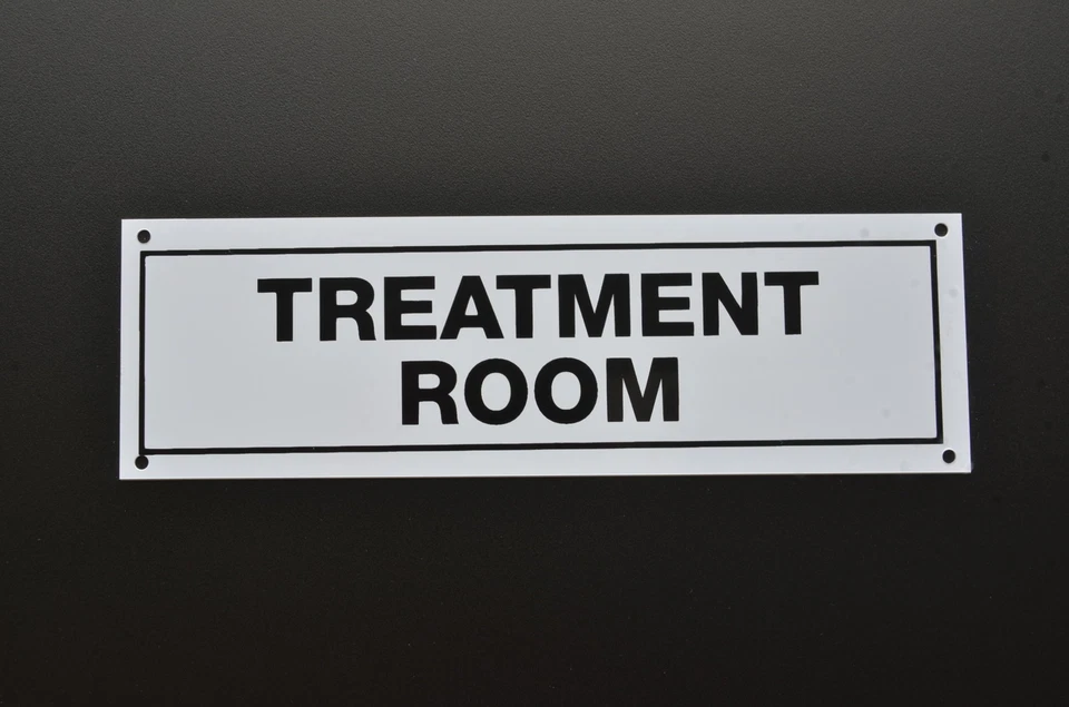 TREATMENT ROOM door sign or sticker 190mm x 58mm beauty salon clinic health spa