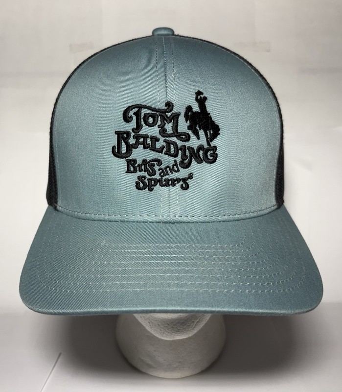 TOM BALDING BITS SPURS Embroidered Logo SnapBack Mesh Back Trucker Cowboy Hat